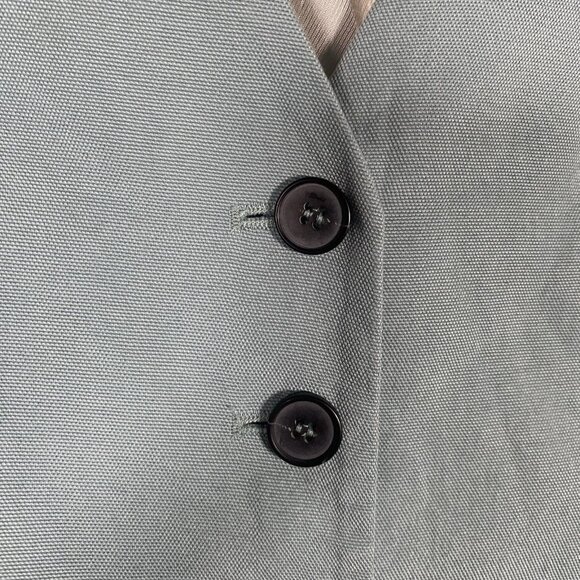 Zara Tailored Waistcoat Women’s XS Vest Top Button Up V Neck Minimalist Blue - Picture 5 of 9